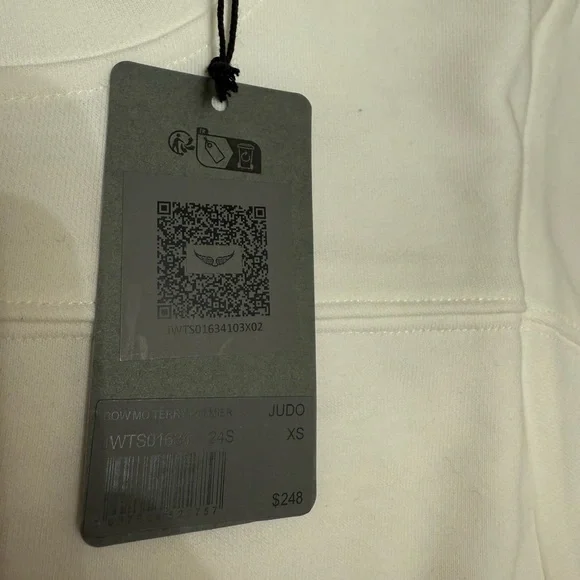 Zadig & Voltaire White Short Sleeve Sweat shirt - Picture 3 of 8